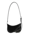 Mugler Medium Spiral Curve 01 Embossed Crossbody Bag In Black