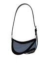 Mugler Small Denim Spiral Curve 01 Shoulder Bags Multicolor In Multicolour