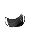 Mugler Small Embossed Spiral Curve 01 Shoulder Bag Black