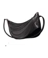 Mugler Spiral Curve 01 Shoulder Bag In Black