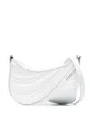 Mugler Small Spiral Curve 01 Shoulder Bag In White