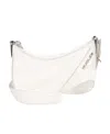 Mugler Small Spiral Curve 01 Shoulder Bag In White