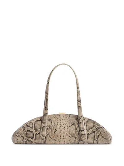 Mugler Snake Lua Bag In Neutral
