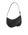 Mugler Spiral Curve 01 Shoulder Bag In Black