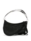 Mugler Spiral Curve 01 Top-handle Bag In Black