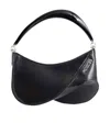 Mugler Spiral Curve Zipped Tote Bag In Black