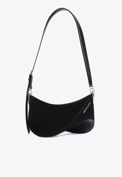 MUGLER SPIRAL CURVE SHOULDER BAG