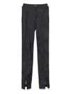 Mugler Indigo Paneled Jeans In Blue