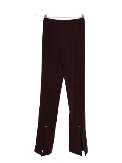 Mugler Split-hem Trousers In Brown