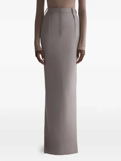 Mugler Maxirock Mit Schlitz In Neutral