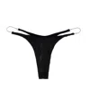 Mugler Star Bikini Bottom In Black