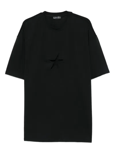 Mugler Star Cut-out T-shirt In Black