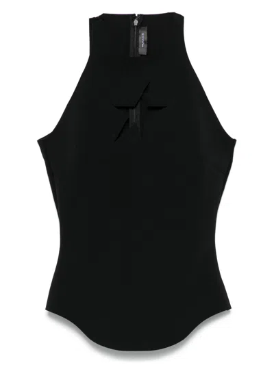 MUGLER STAR CUT-OUT TOP