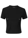 Mugler Short-sleeved T-shirt In Black