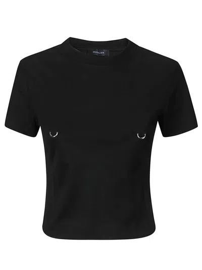MUGLER MUGLER STAR DETAIL CREW NECK T-SHIRT