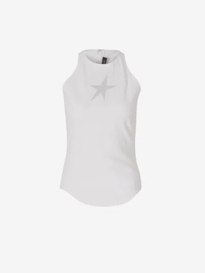 Mugler Star Elastic Top In White