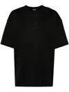 Mugler Star-flocked T-shirt In Schwarz