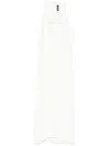 Mugler Star-motif Sleeveless Midi Dress In 白色