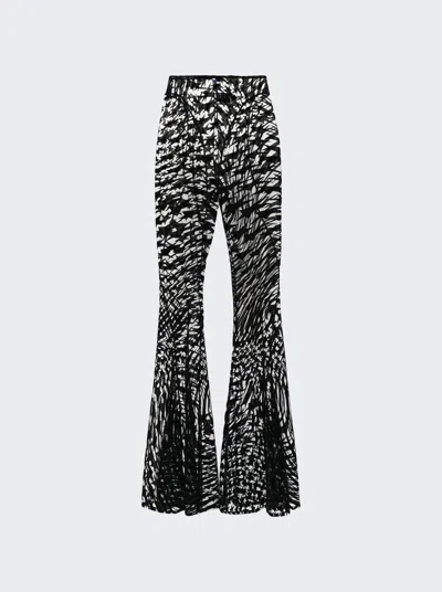 Mugler High-rise Wide-leg Pants In Black