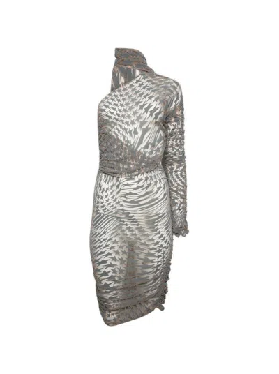 Mugler Star Print Mini Dress