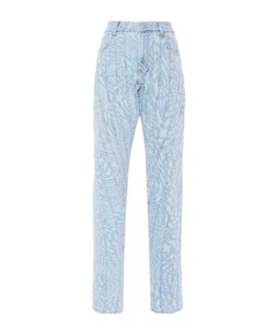 MUGLER STAR-PRINT TAPERED JEANS