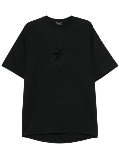 Mugler Star T-shirt In Black