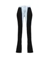 Mugler Woman Jeans Blue Size 31 Organic Cotton In Black