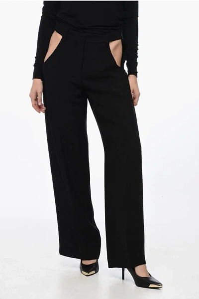 MUGLER STRAIGHT-FIT PANTS WITH CUT-OUT DETAILS