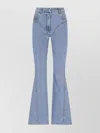 Mugler Straight Flared High-waisted Trousers