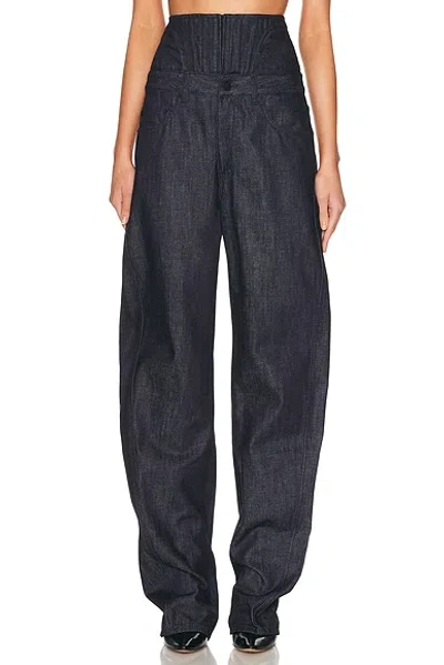 Mugler Straight Leg In Blue