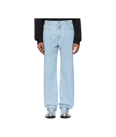 Mugler Straight-leg Jeans In Blue
