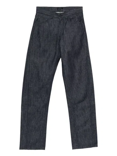 Mugler Straight-leg Jeans In Blue