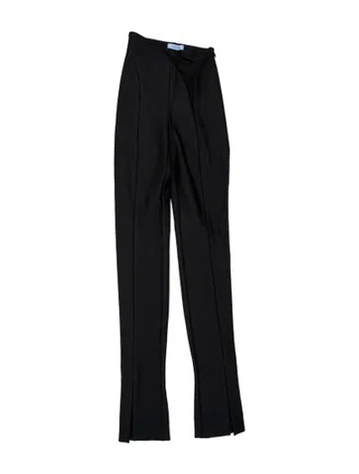 Pre-owned Mugler Straight Leg Pants In Black