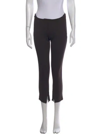 Pre-owned Mugler Straight Leg Pants In Black