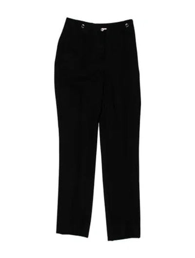 Pre-owned Mugler Straight Leg Pants In Black