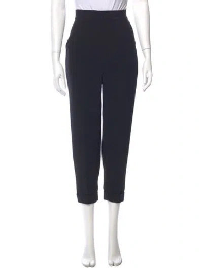 Pre-owned Mugler Straight Leg Pants In Blue