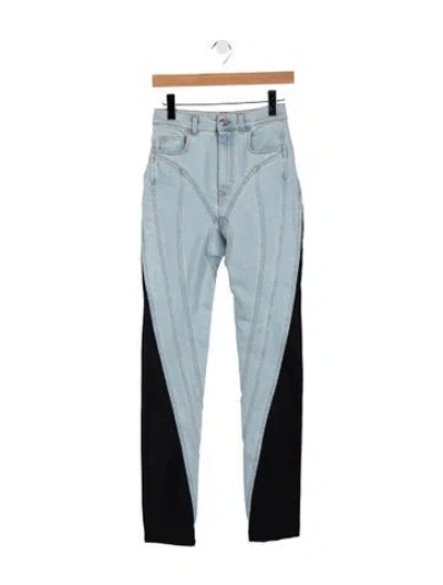 Pre-owned Mugler Straight Leg Pants In Multi