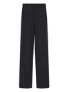 Mugler Pleated-front Straight-leg Trousers In 1999