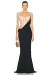 Mugler Corset Crepe Gown