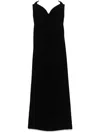 Mugler Signature Velvet Bustier Dress In 黑色