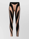 MUGLER STREAMLINED STRETCH TROUSERS WITH PANELLED DESIGN