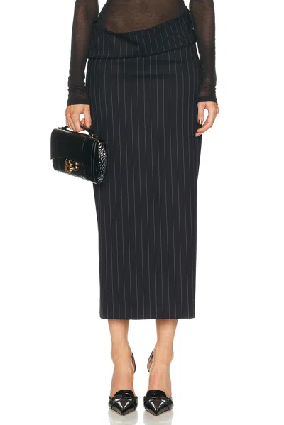 Mugler Stretch Tube Skirt In Black