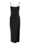 Mugler Stretch Viscose Dress In Black