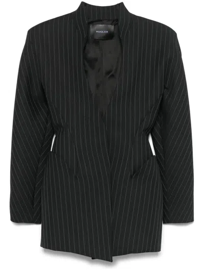 MUGLER STRIPED BLAZER