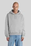 Mugler Sweatshirt In Grey Cotton In Gray
