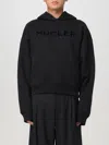 Mugler Fleece Sweatshirt With In Schwarz