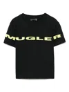 Mugler Logo T-shirt In Black
