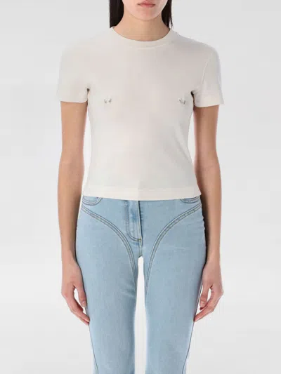 MUGLER T-SHIRT MUGLER WOMAN COLOR WHITE,G52940001
