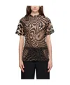 Mugler T-shirt With Round Neck And Short Sleeves In Black