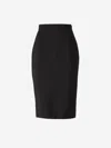 Mugler Tailored Midi Skirt